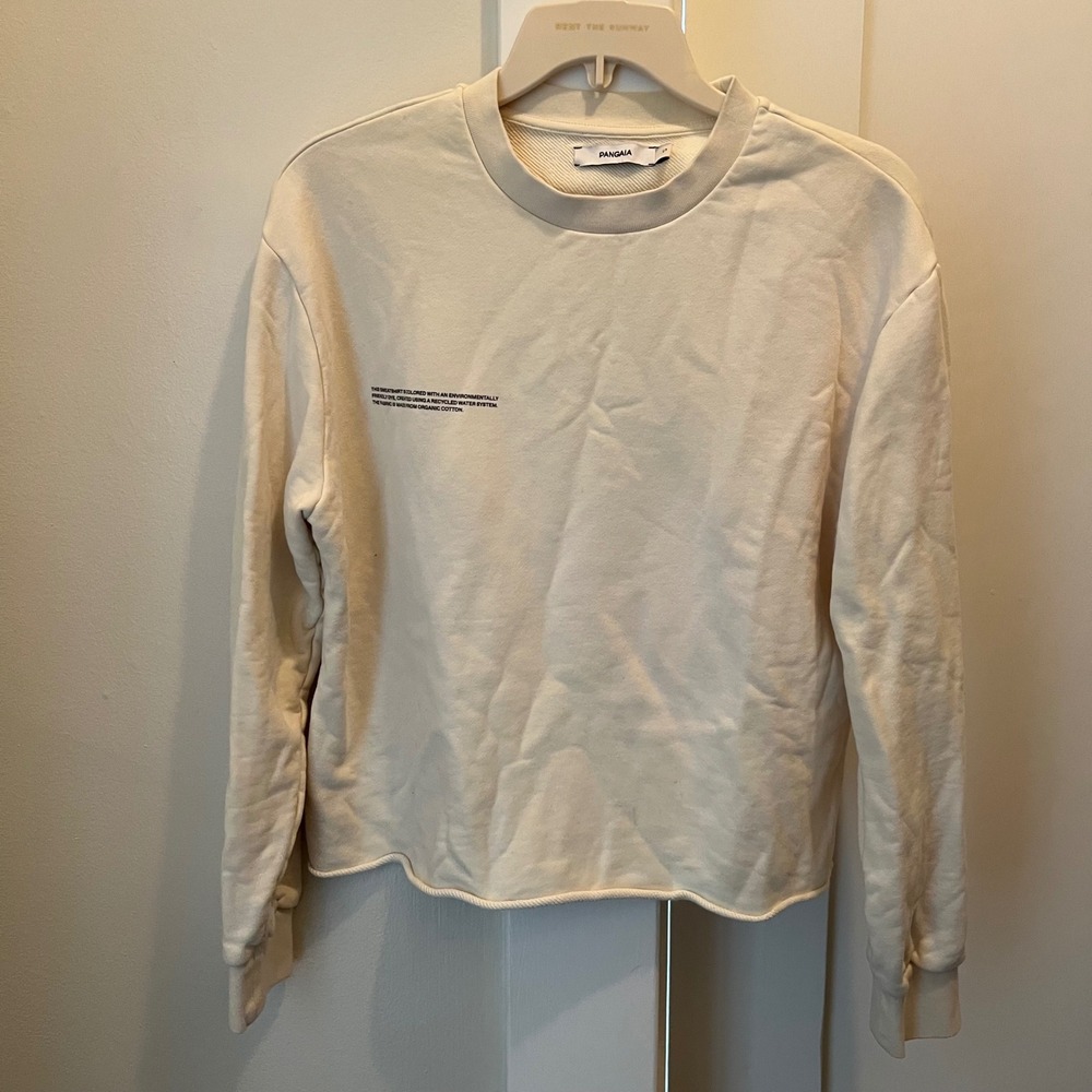 Pangaia Yellow Sweatshirt‎ Small Organic Cotton Long Sleeves Casual Athleisure